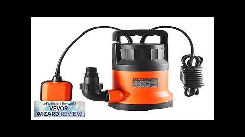 VEVOR Utility Pump 1 HP 4000 GPH High Flow 31 ft Head Review