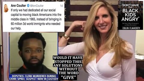 Colin Flaherty: Challenge To Ann Coulter and Others - Any Solutions Without the Word give In It