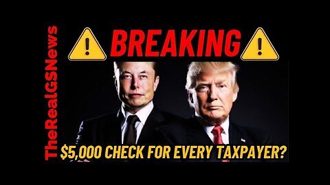 --BREAKING-- Americans TAXPAYER To Receive $5,000. (MUST WATCH)