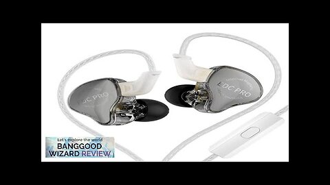 KZ EDC PRO Wired Earphone 3.5mm Jack Earbuds Large Dynamic Drivers Bass Review