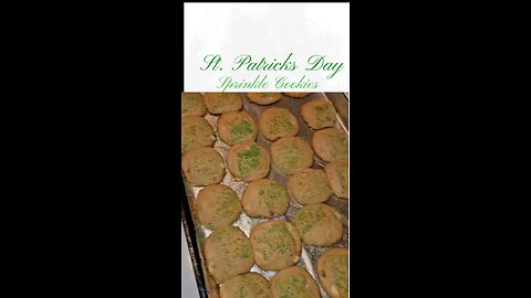 St. Patricks Day sprinkle Cookies