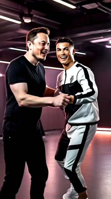 ELON MUSK and CRISTIANO RONALDO DANCE OFF!