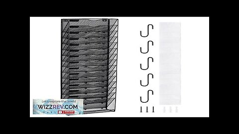 VEVOR Hanging Wall Files Organizer 16-Tier Vertical Wall File Holder Metal Wall Review