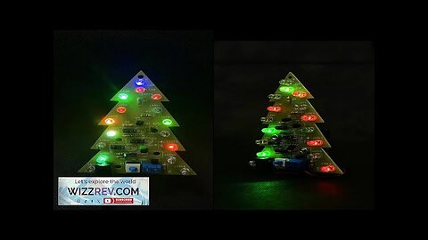 16-light Christmas Tree Components Tri-color/Colorful DIY Electronic Kits Electronics Review