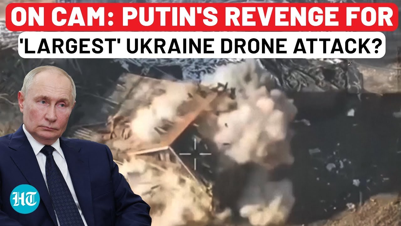 Putin Begins Revenge For ‘Largest’ Ukraine Drone Attack? Russia Shares First Video Of Attack | Kursk