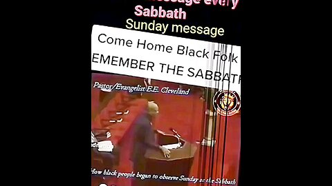 We have to keep the sabbath