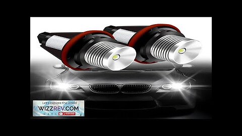 Pair Car Angel Eye Light Front Headlights 6500-7000K for BMW 5 6 Review