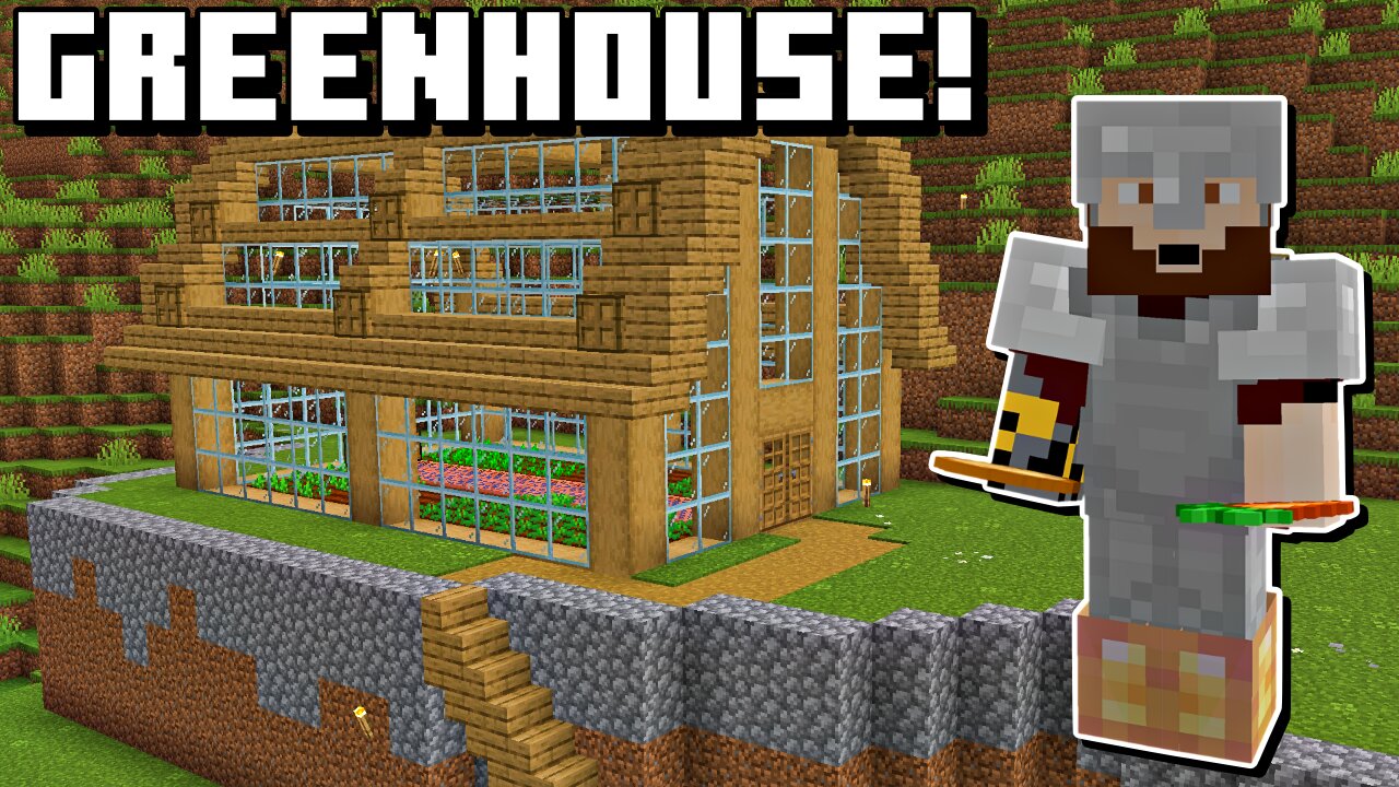 I Made A GREENHOUSE In Minecraft Survival! (G1's Adventure #2)