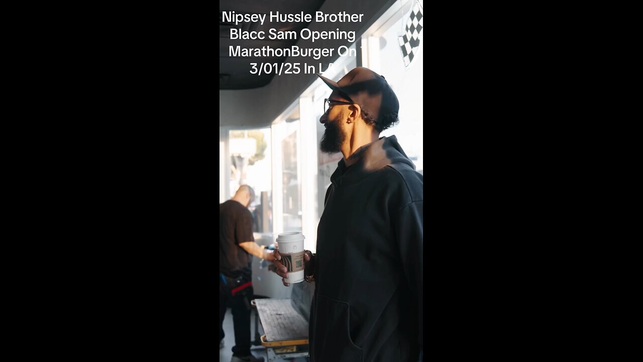 #BlaccSam (#nipseyhussle) Brother Keeping the Legacy Going #marathonburger #losangeles