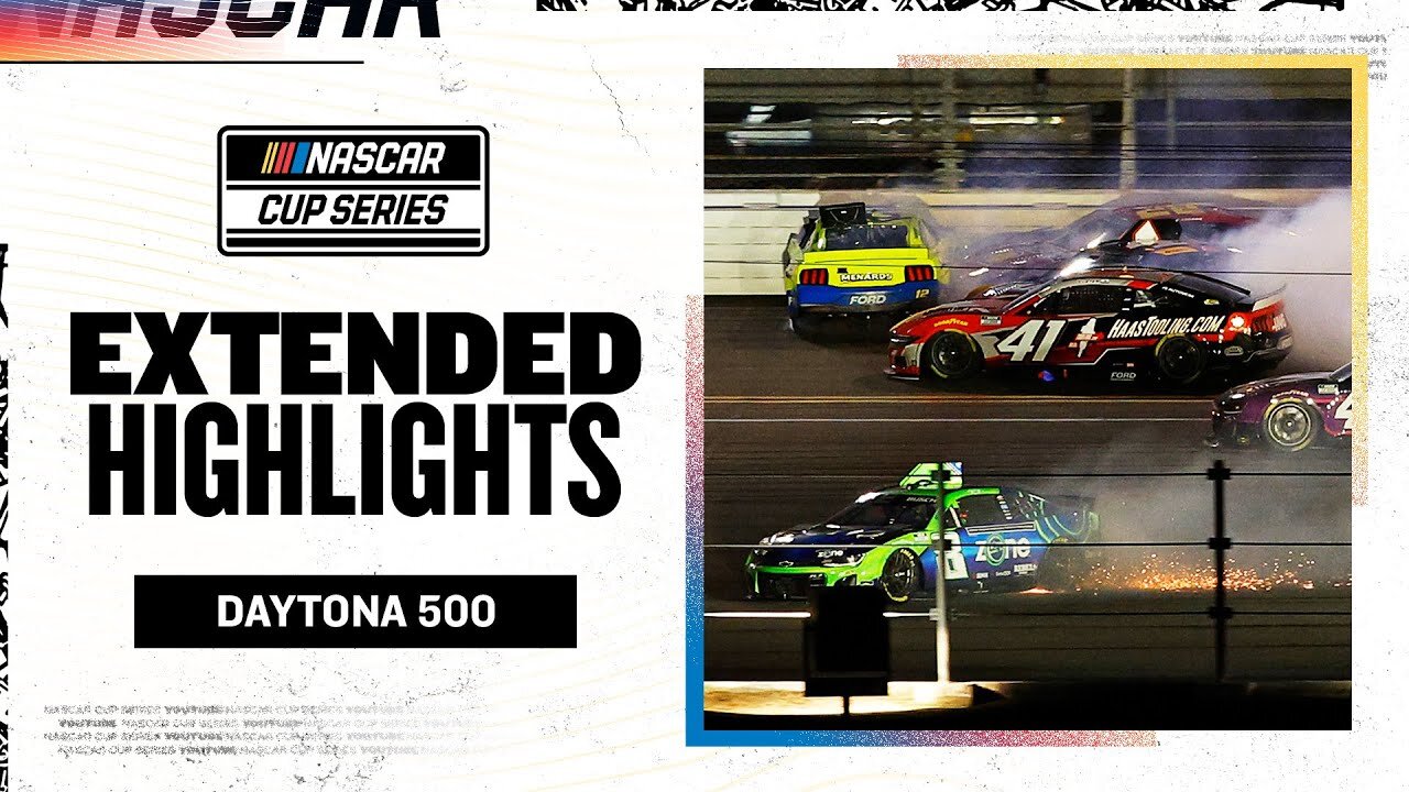 2025 NASCAR Cup Series Daytona 500 Extended Highlights (4K)