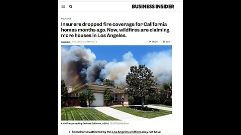 California was set on fire by globalists with climate weapons!