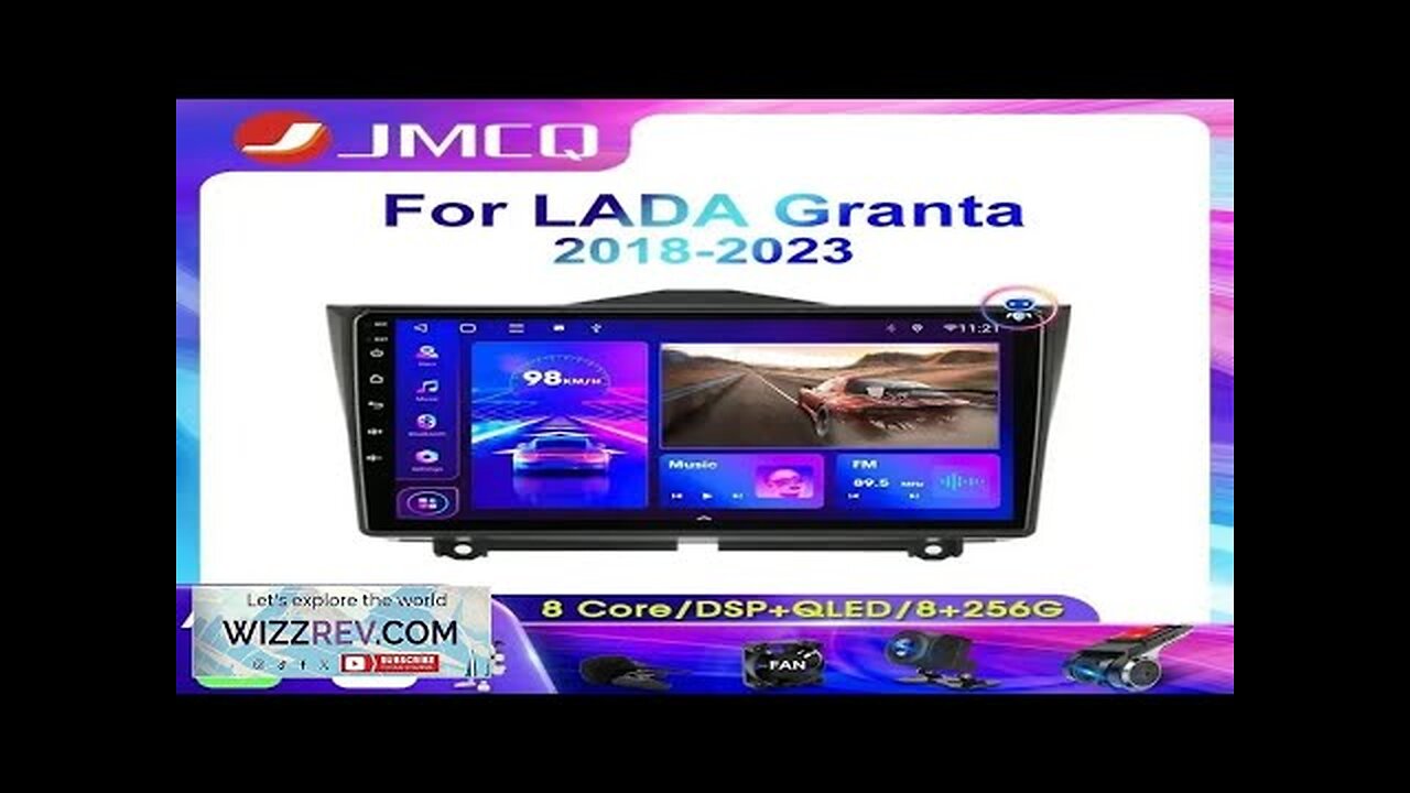 JMCQ 2 Din Car Radio Multimedia Video Player For LADA Granta Cross Review