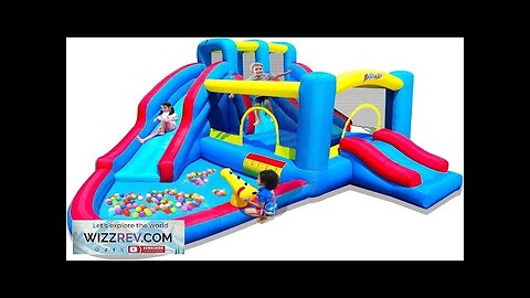 Inflatable Bounce House Blow Up Bouncy House Include Slide Outdoor Backyard Water Review