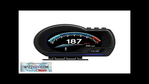 Car Head-Up Display OBD2+GPS Smart Car HUD Gauge Digital Odometer Security Alarm Review