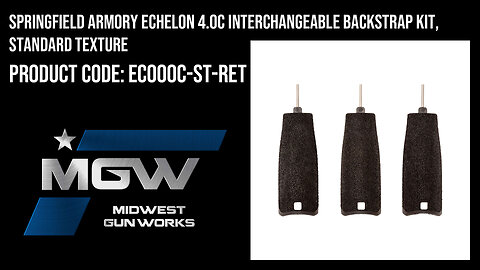 Springfield Armory Echelon 4.0C Interchangeable Backstrap Kit, Standard Texture - EC000C-ST-RET