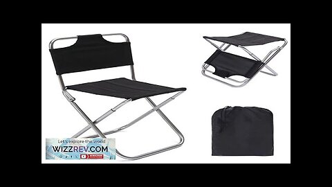 Outdoor Chair Camping Portable Folding Aluminum Foldable Fishing Chair Stool Seat Hiking Review