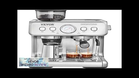 VEVOR Espresso Machine with Grinder 15 Bar Semi-Automatic Espresso Coffee Maker Review