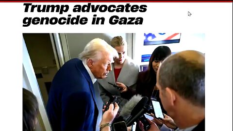 ACCORDING TO THE UNITED NATIONS DEFINITION OF GENOCIDE, TRUMP ADVOCATES GENOCIDE IN GAZA ☠️