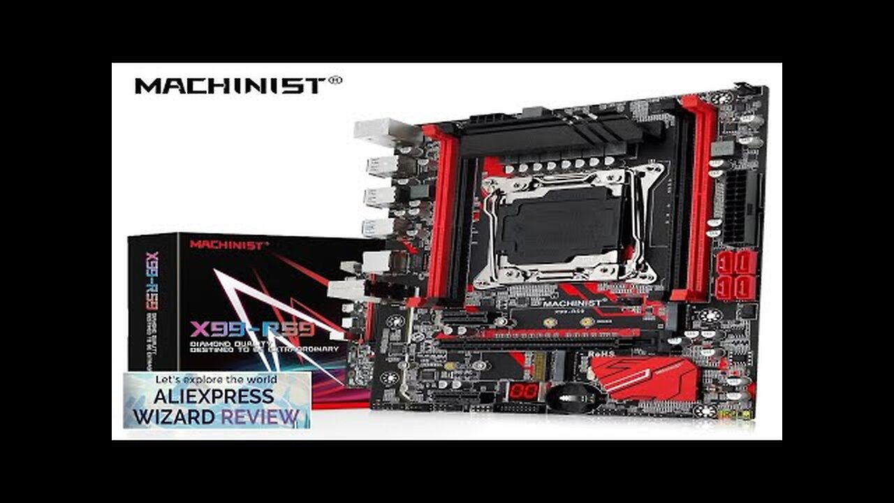 MACHINIST RS9 X99 Motherboard Support Xeon E5 V3 V4 LGA 2011-3 CPU Review