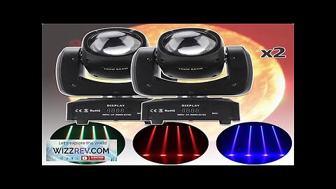 2Pcs/Lot DMX 120W RGBW 4IN1 LED Beam Moving Head Stage Lighting Party Review