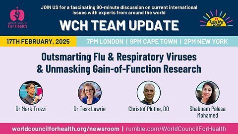 WCH Update - Outsmarting flu & unmasking Gain-of-Function Research