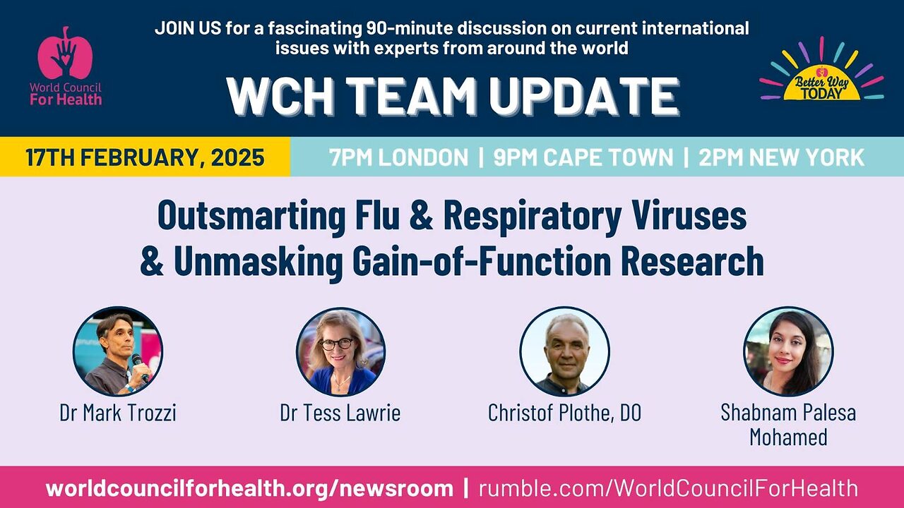 WCH Update - Outsmarting flu & unmasking Gain-of-Function Research