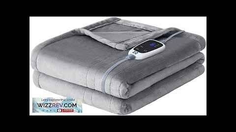 SEALY Electric Blanket Throw Flannel Heated Blanket with 6 Heat Settings Review