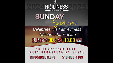 HCOG || Sunday Service 10AM 12/29/2024