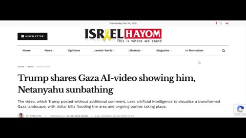 Trump Shares Gaza AI Video – But What’s with the Golden Idol?