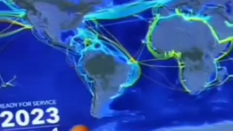 Communications are done through the cables..Sea cables map!