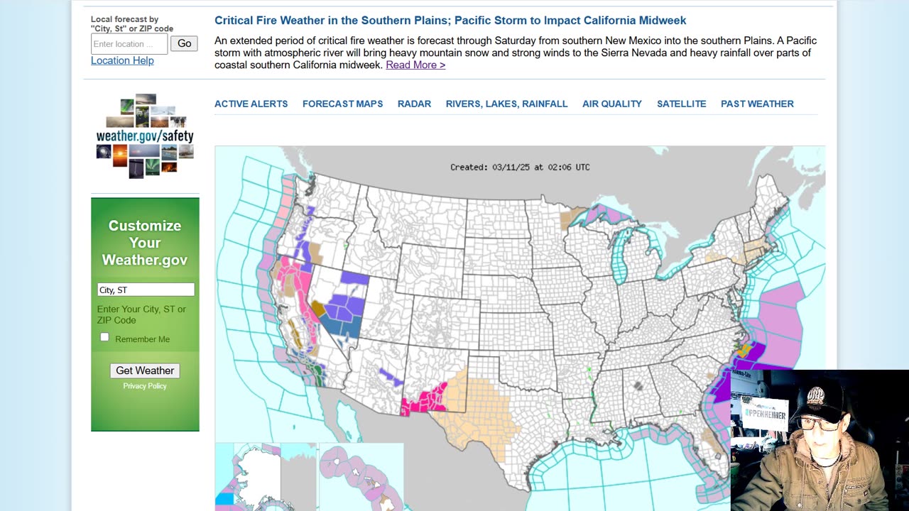 Mega Storm With Blizzard Conditions And Severe Weather Threat In The South - (CT) Scans Cause Cancer