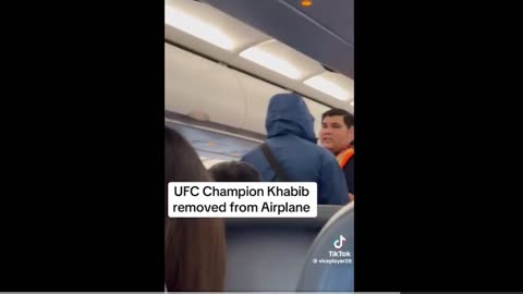 Former UFC champion Khabib Nurmagomedov was removed from a flight