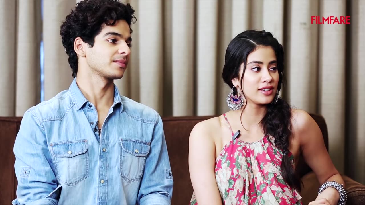 Sridevi daughter Jahnavi Chit chat with Boy