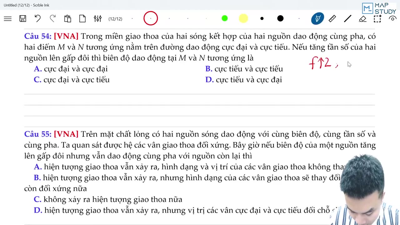 Bài 0207 Giao thoa sóng ts3 Sách LTTD Bài 9 Dạng Lý thuyết cơ bản 60 Phút