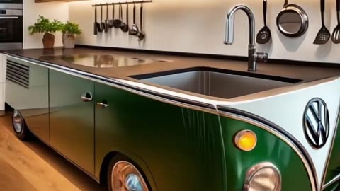 These Volkswagen bus kitchen sinks look incredible! 😱😱