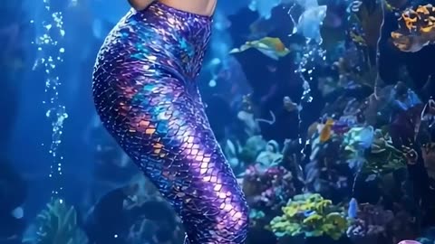 young lady transforms into a mermaid is so beautiful. interesting videos Super Transformation show