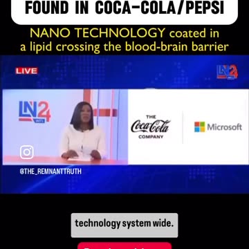 Fluorescent 🧬 Nano particles have been found in Coca-Cola & Pepsi.