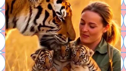 A lady doctor helped the mother tiger.