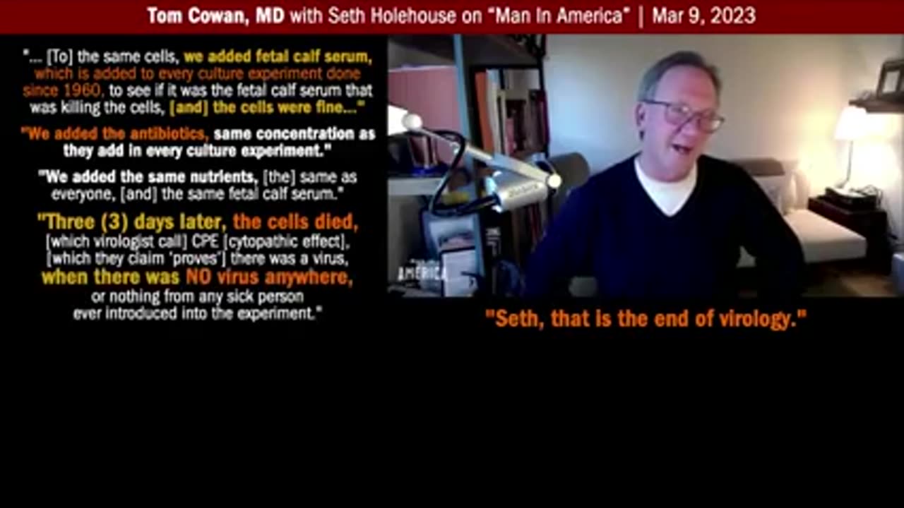 THE EXPERIMENT THAT SHOWS VIROLOGY IS BULLSHIT ⚕ TOM COWAN, MD EXPLAINS