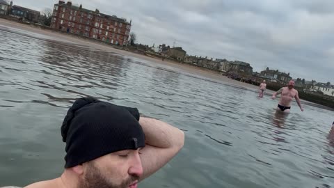 My first cold water immersion of the year | Dipping on a chilly Sunday morning in Scotland