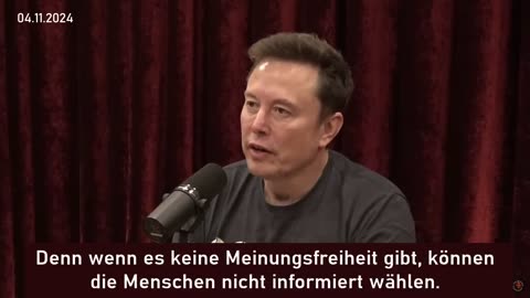 Elon's hard-hitting statement "Without truth there is no democracy" ! German Subtitles