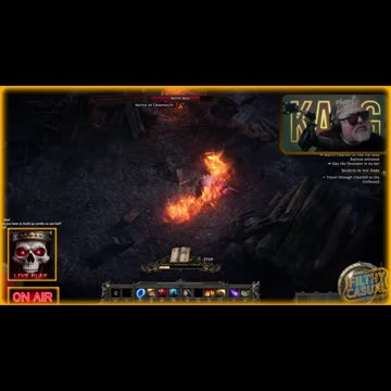 POE2 Flamewall Witch and Purple Drank