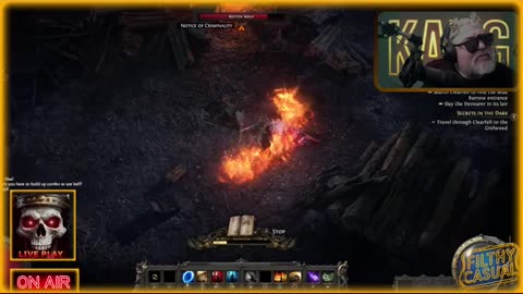 POE2 Flamewall Witch and Purple Drank