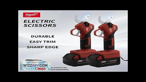 Milwaukee Brushless Cordless Rechargeable Scissors Electric Trimming Fruit Trees Gardening Review