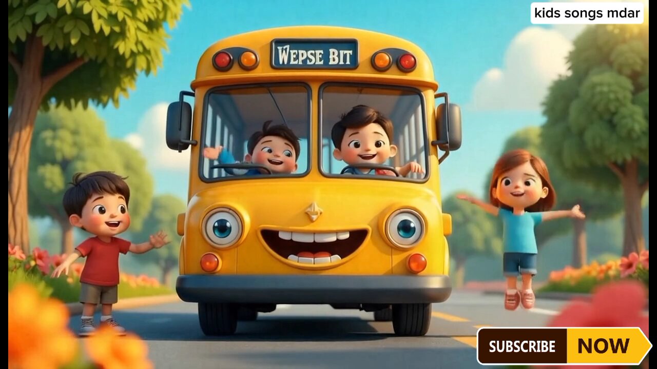 Wheels on the bus|Nursery rhymes|Toodlers vedios|#cartoon|#poems