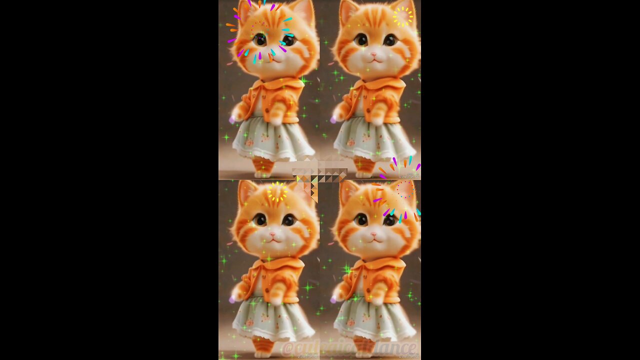 Very cute cat dance 🥰🥳🥰 #trending #AI #cat #dance #shorts #viralvideo