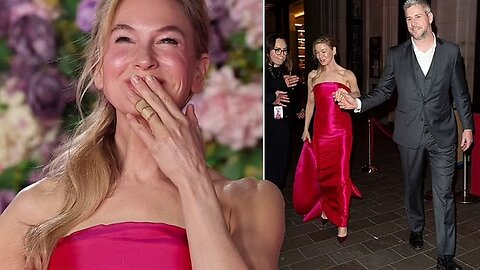 Renee Zellweger Covers Ring Finger – Engaged?