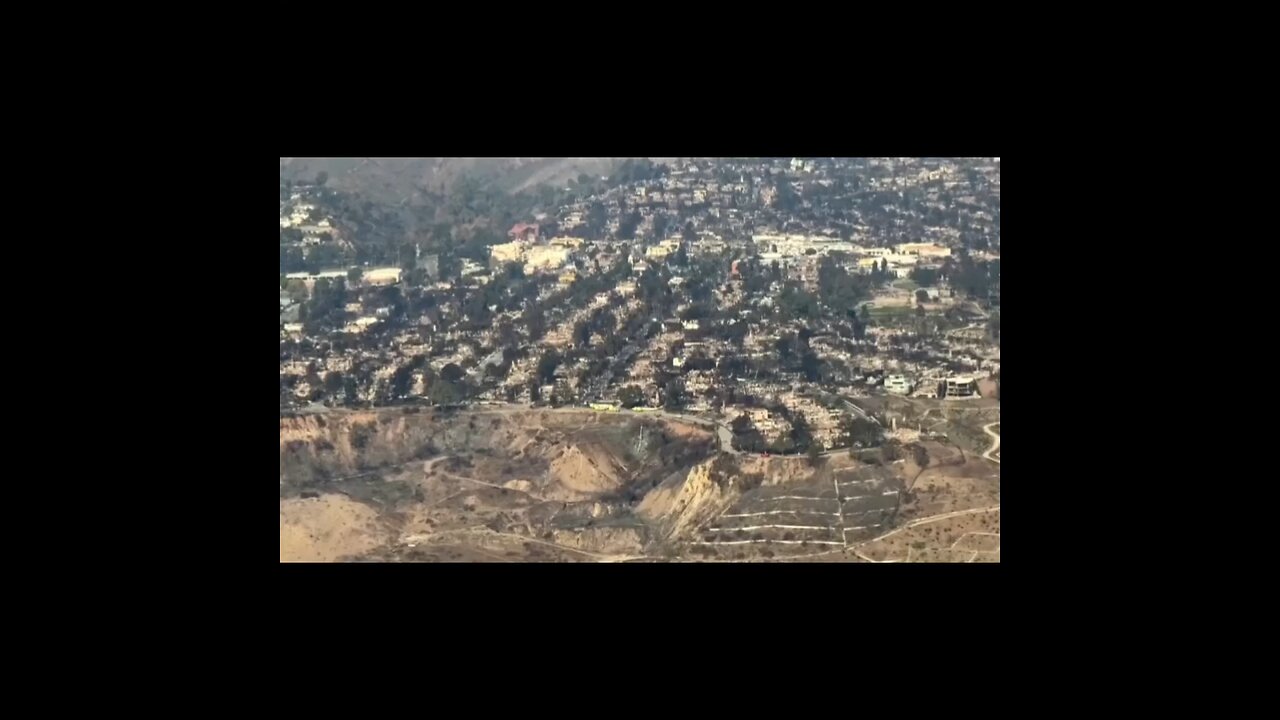 Los Angeles Wildfire Aftermath | Stunning Aerial View of California's Impacted Landscape