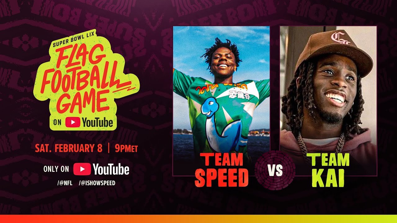 super bowl 2025 Team Speed vs Team Kai FULL HIGHLIGHTS | Super Bowl LIX Flag Football Game