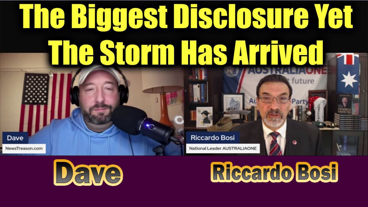 Riccardo Bosi & Dave Q Drops: "The Biggest Disclosure Yet, The Storm Has Arrived"
